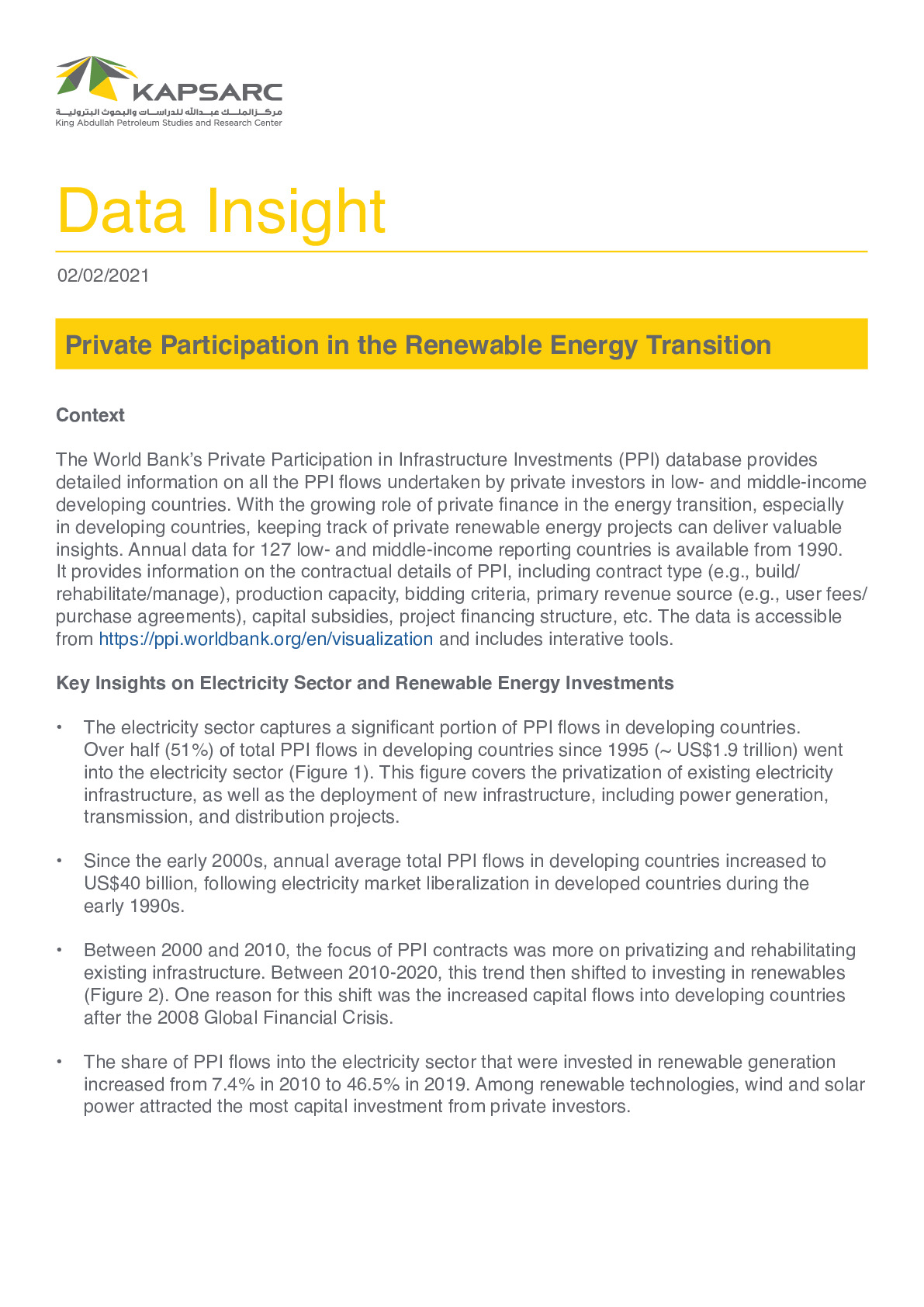 Private Participation in the Renewable Energy Transition (1)