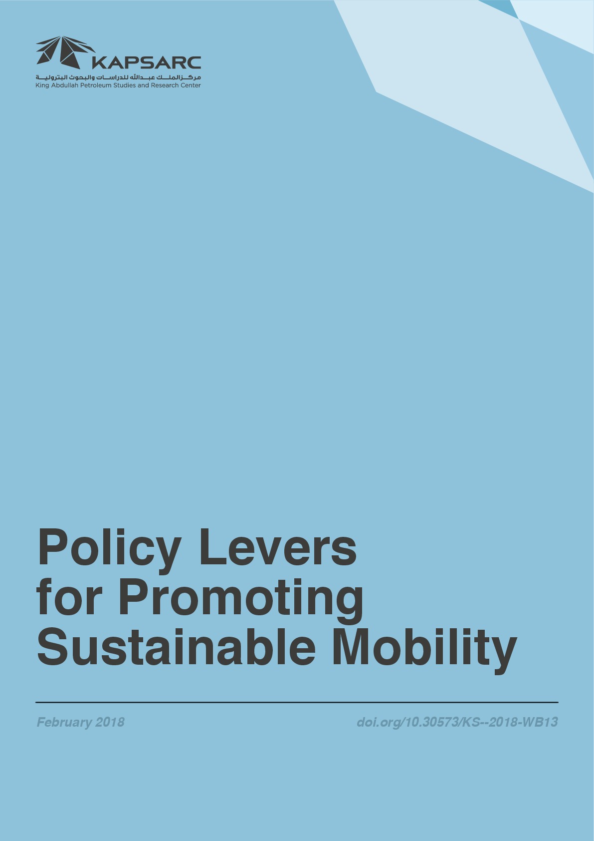 Policy Levers for Promoting Sustainable Mobility (1)