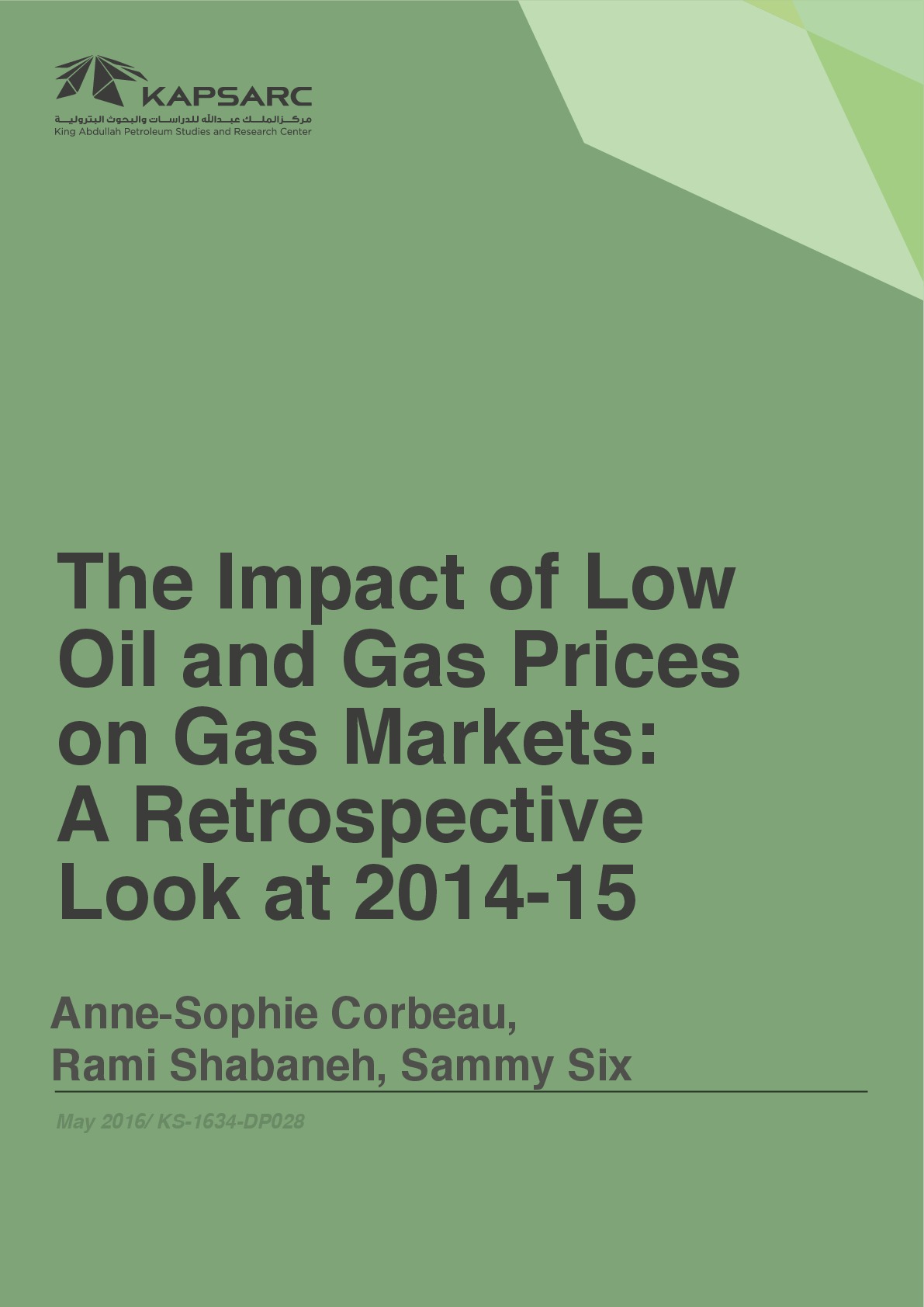 The Impact of Low Oil and Gas Prices on Gas Markets: A Retrospective Look at 2014-15 (1)