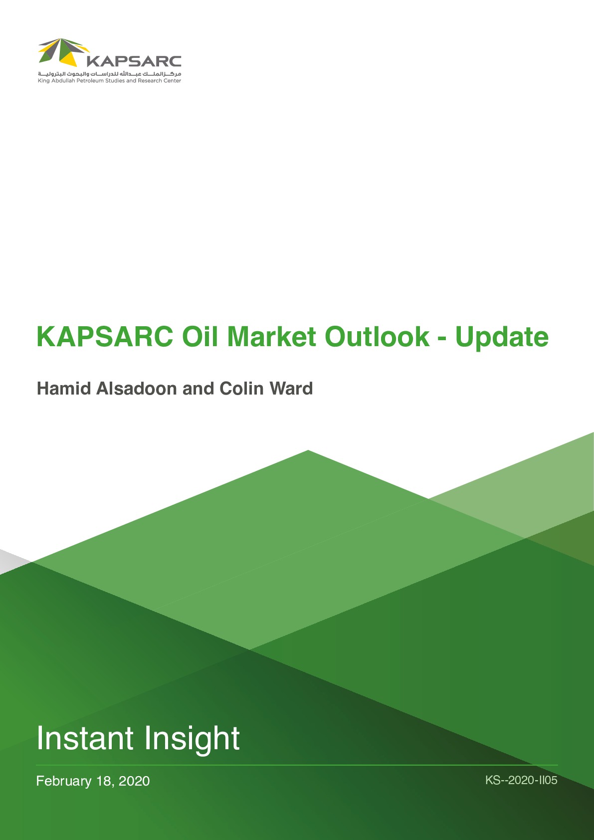 KAPSARC Oil Market Outlook &amp;#8211; Update (1)