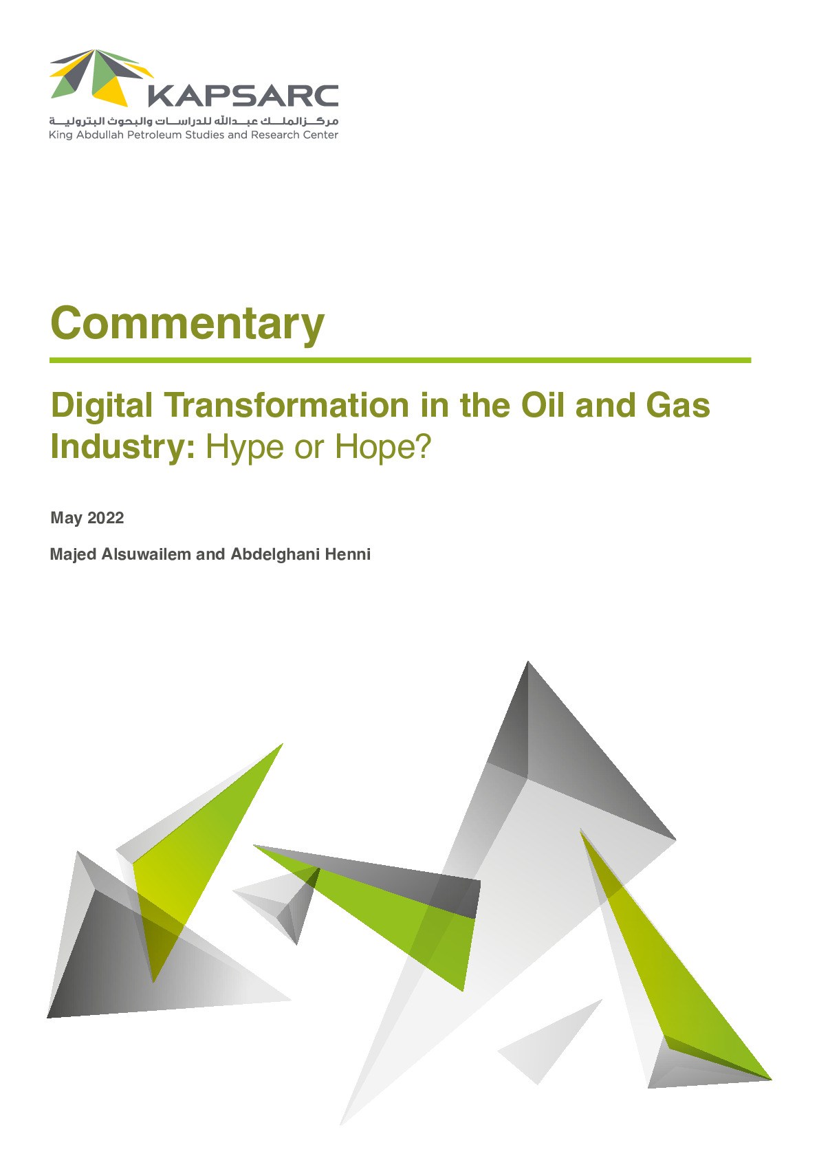 Digital Transformation in the Oil and Gas Industry: Hype or Hope? (1)