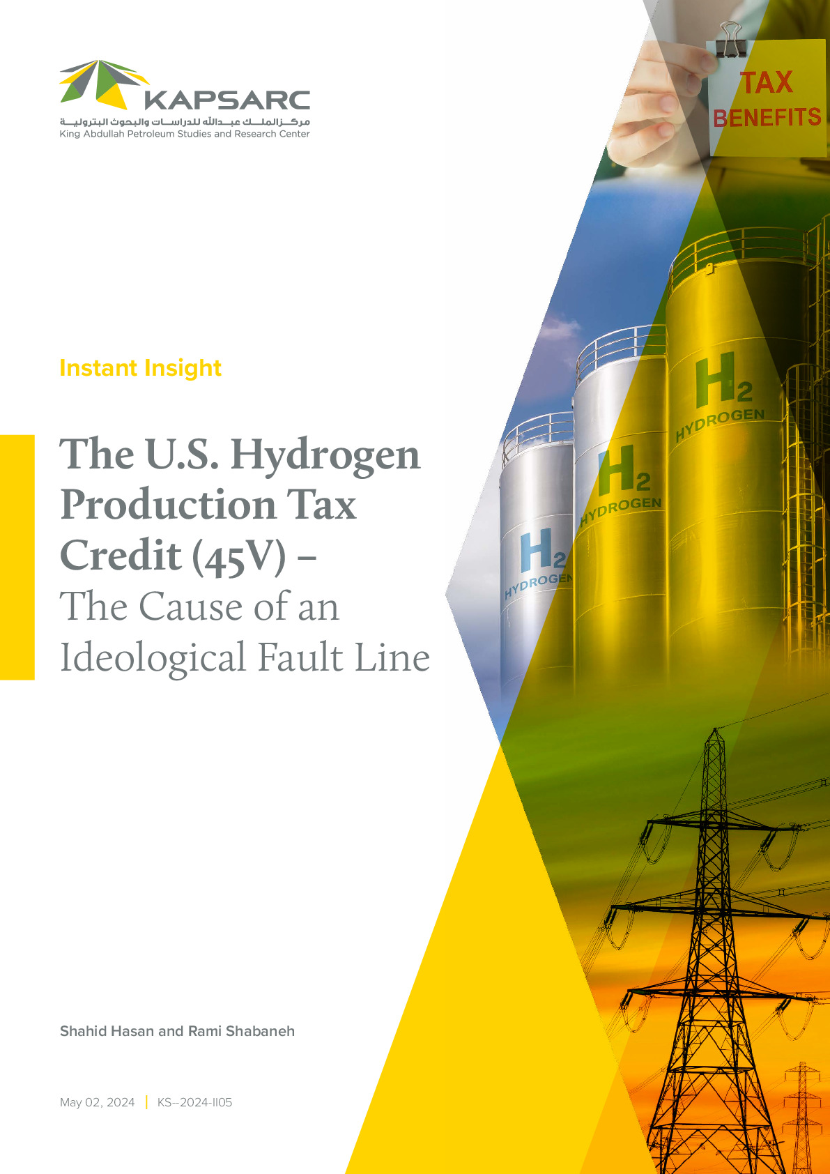 The U.S. Hydrogen Production Tax Credit (45V) – The Cause of an Ideological Fault Line (1)