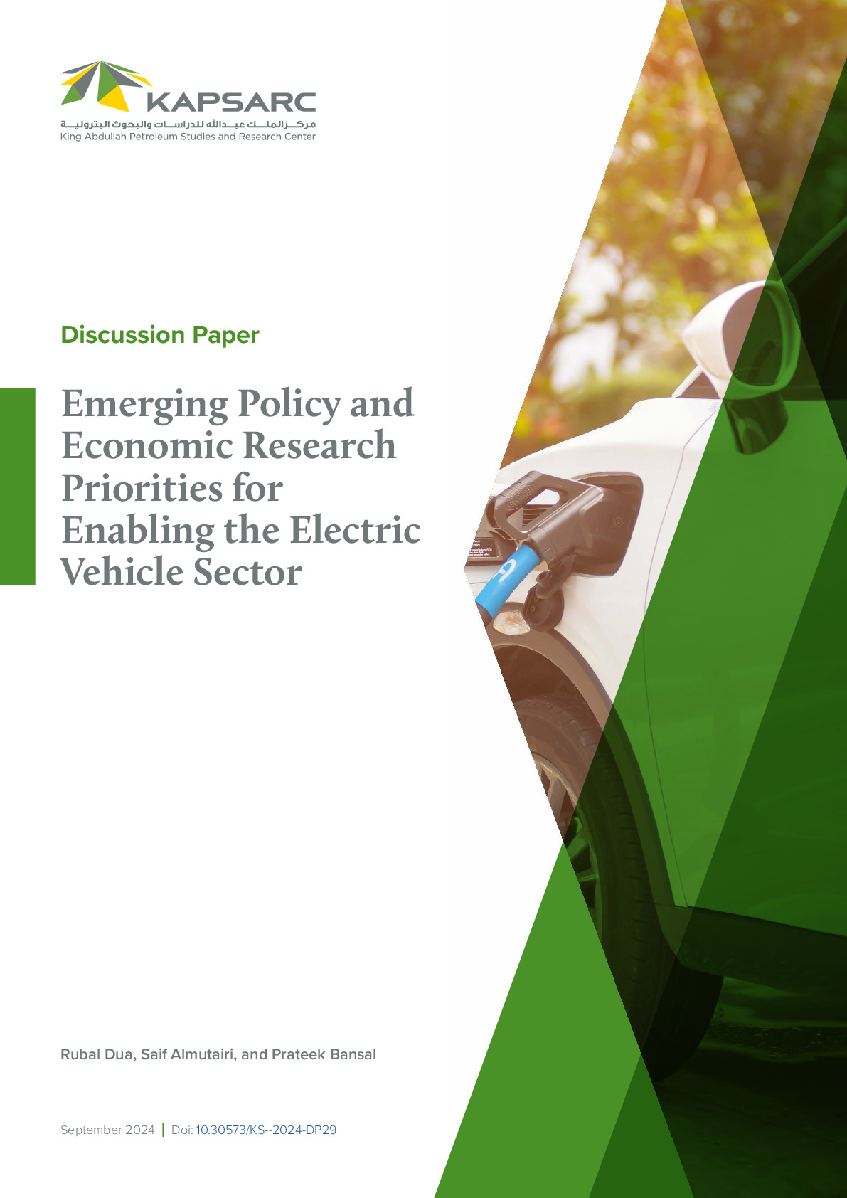 Emerging Policy and Economic Research Priorities for Enabling the Electric Vehicle Sector (1)