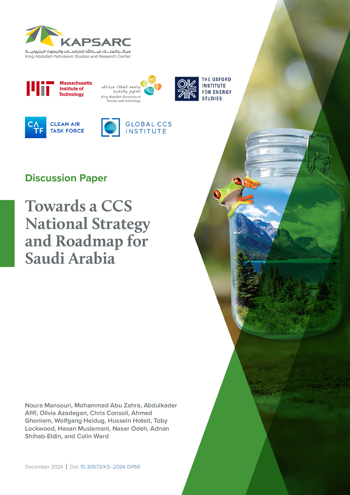 Towards a CCS National Strategy and Roadmap for Saudi Arabia (1)