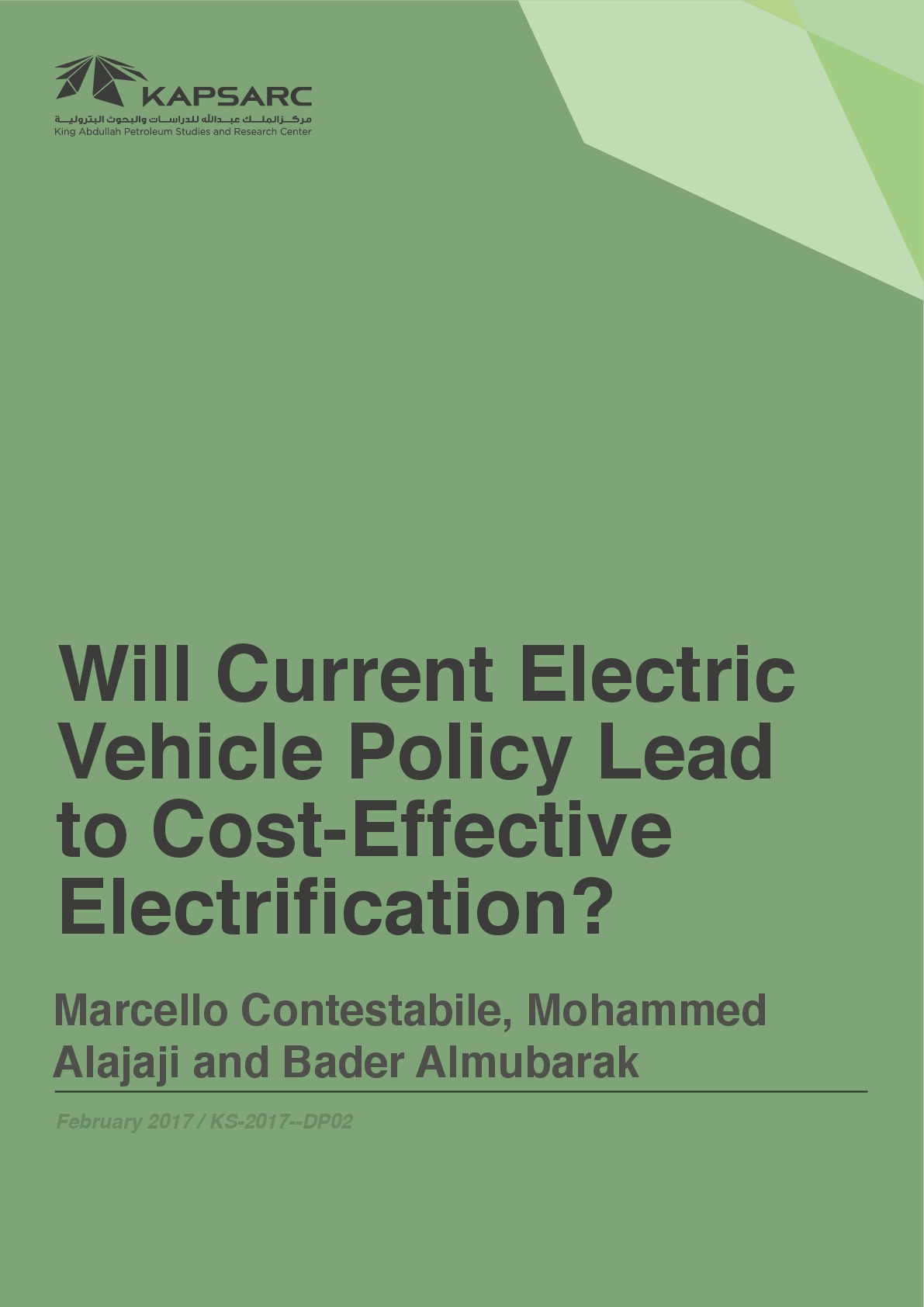 Will Current Electric Vehicle Policy Lead to Cost-Effective Electrification? (1)