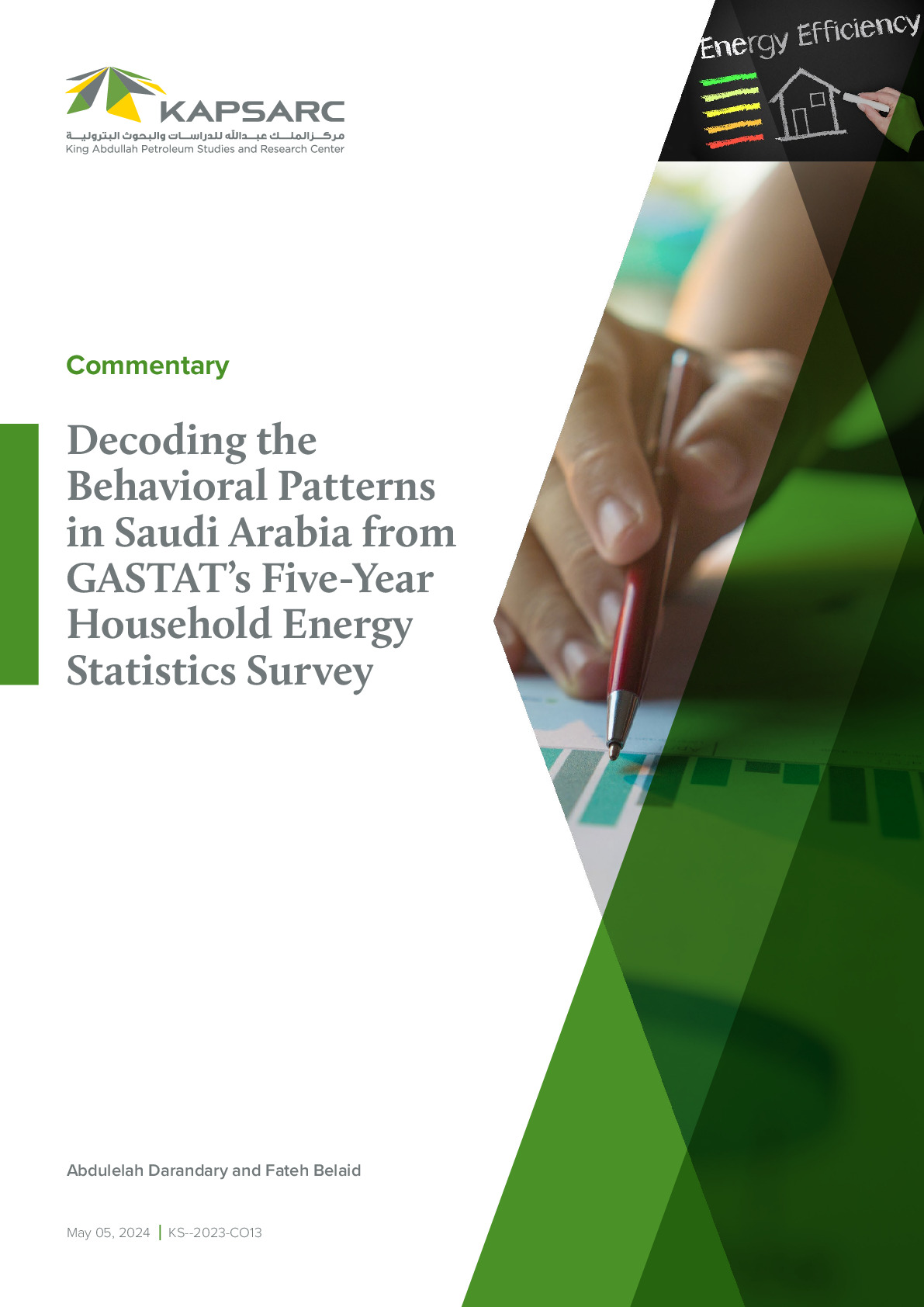 Decoding the Behavioral Patterns in Saudi Arabia from GASTAT’s Five-Year Household Energy Statistics Survey (1)