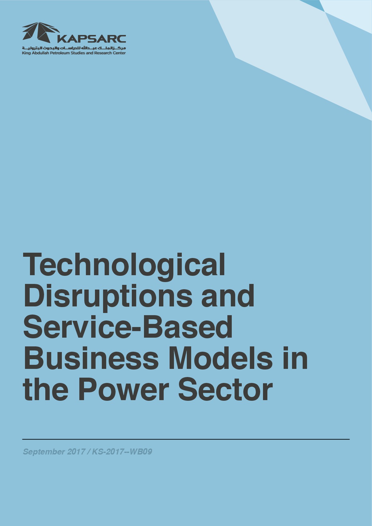 Technological Disruptions and Service-Based Business Models in the Power Sector (1)