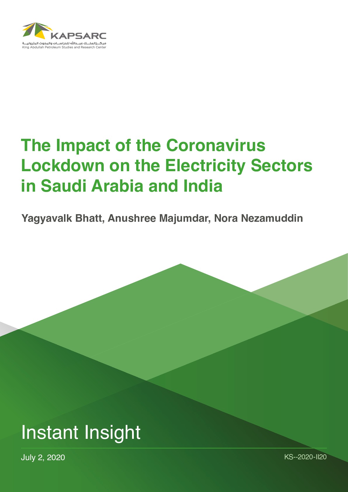 The Impact of the Coronavirus Lockdown on the Electricity Sectors in Saudi Arabia and India (1)