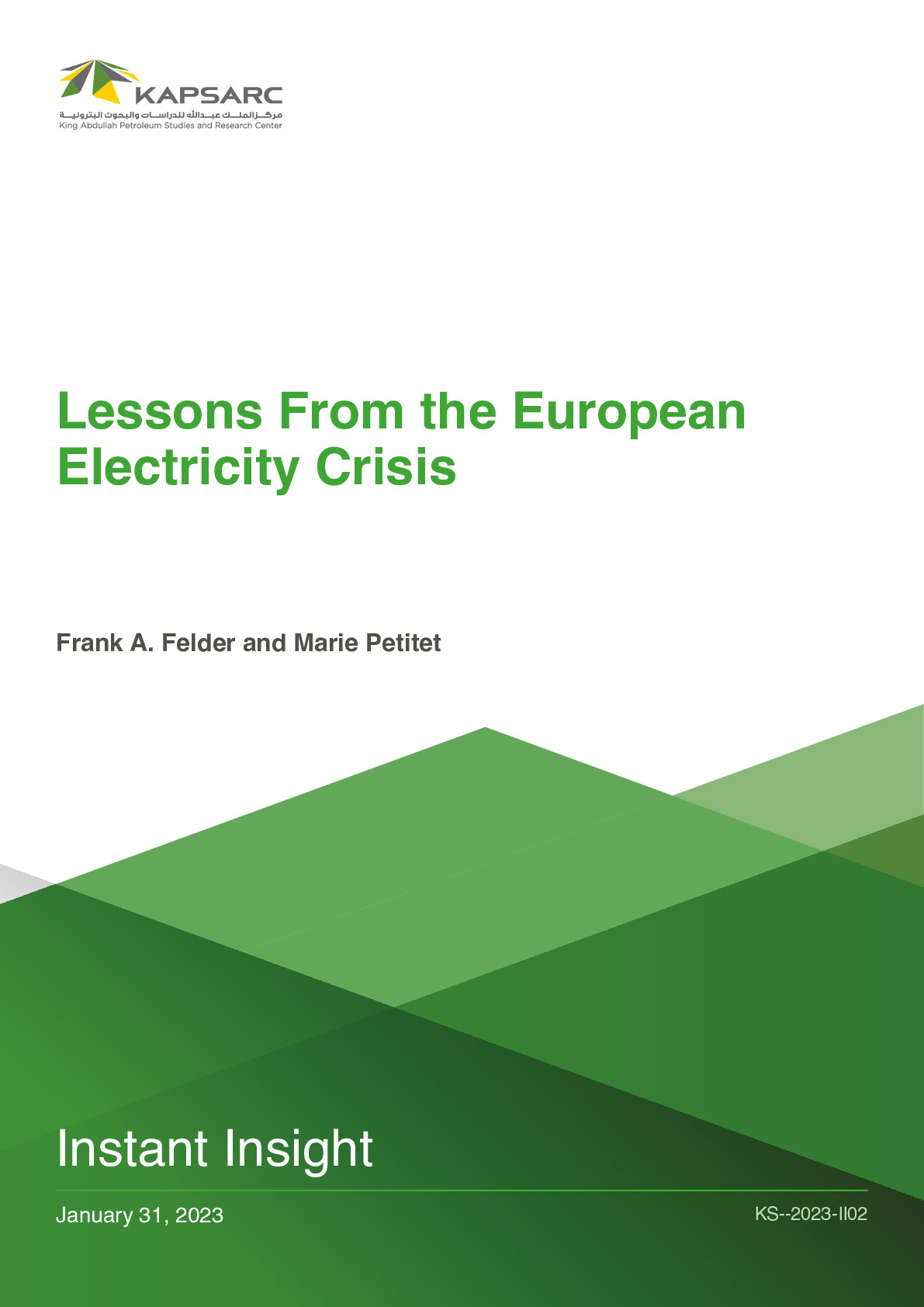 Lessons From the European Electricity Crisis (1)