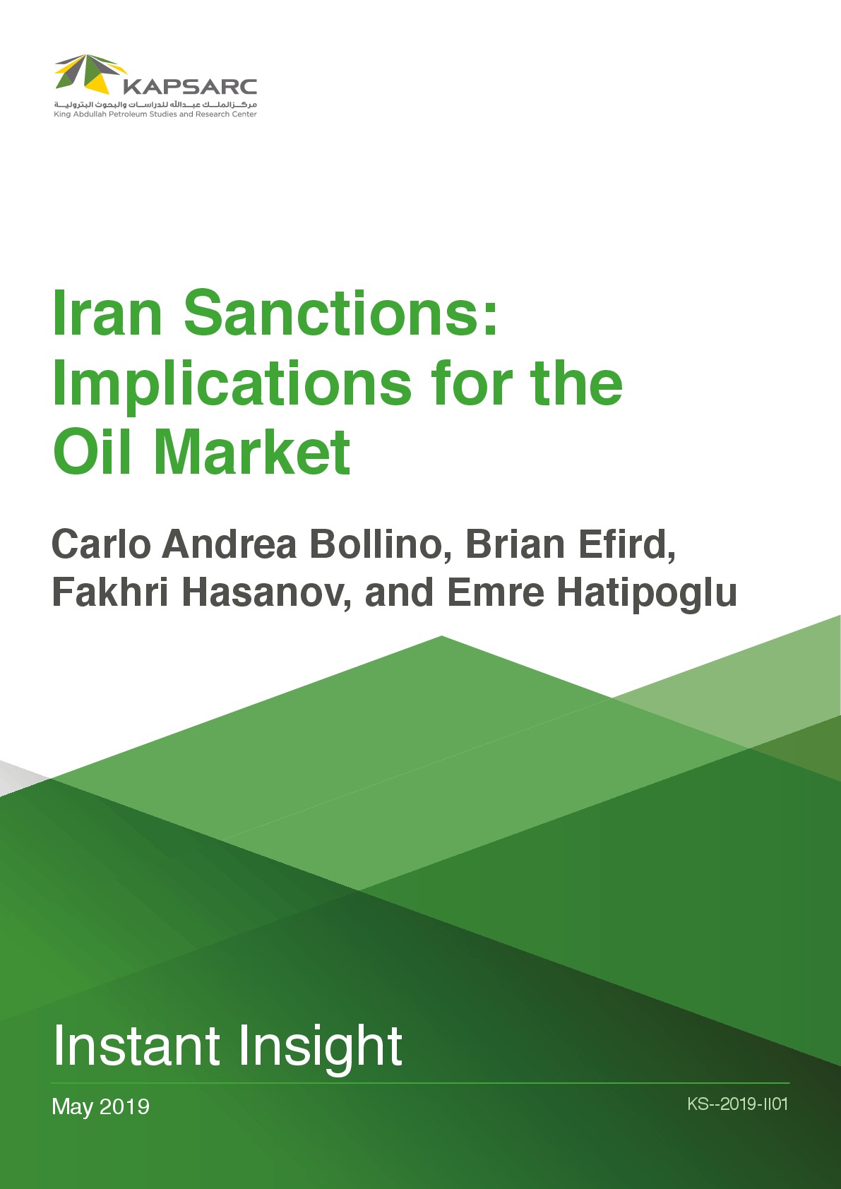 Iran Sanctions: Implications for the Oil Market (1)