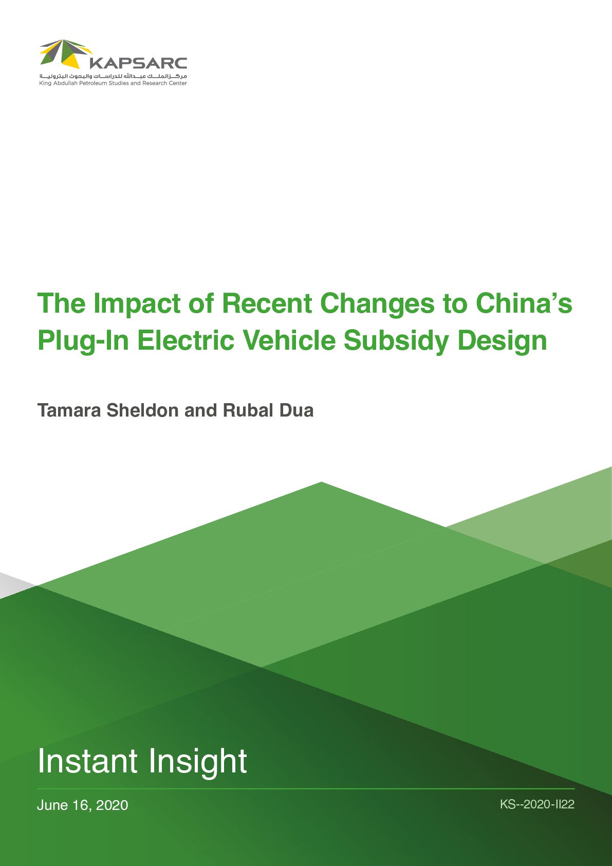 The Impact of Recent Changes to China’s Plug-In Electric Vehicle Subsidy Design (1)