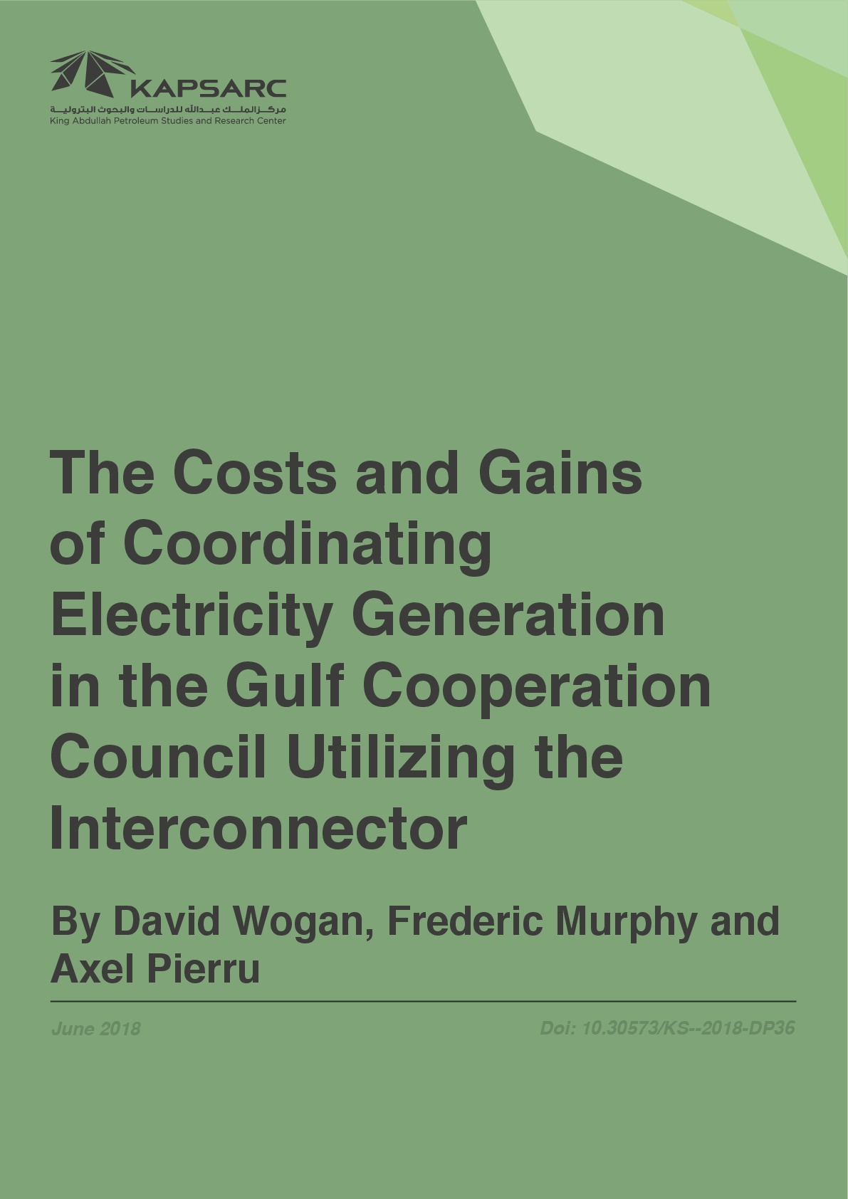 The Costs and Gains of Coordinating Electricity Generation in the Gulf Cooperation Council Utilizing the Interconnector (1)