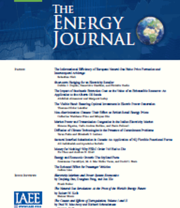 The Energy Journal KAPSARC special issue is now available (2)