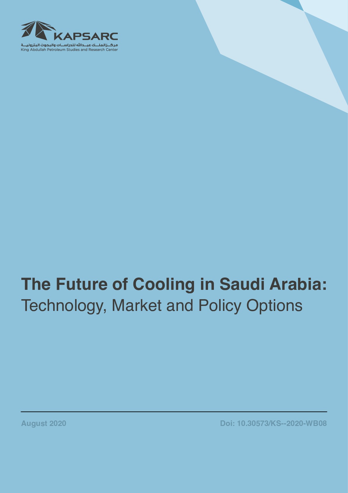 The Future of Cooling in Saudi Arabia: Technology, Market and Policy Options (1)