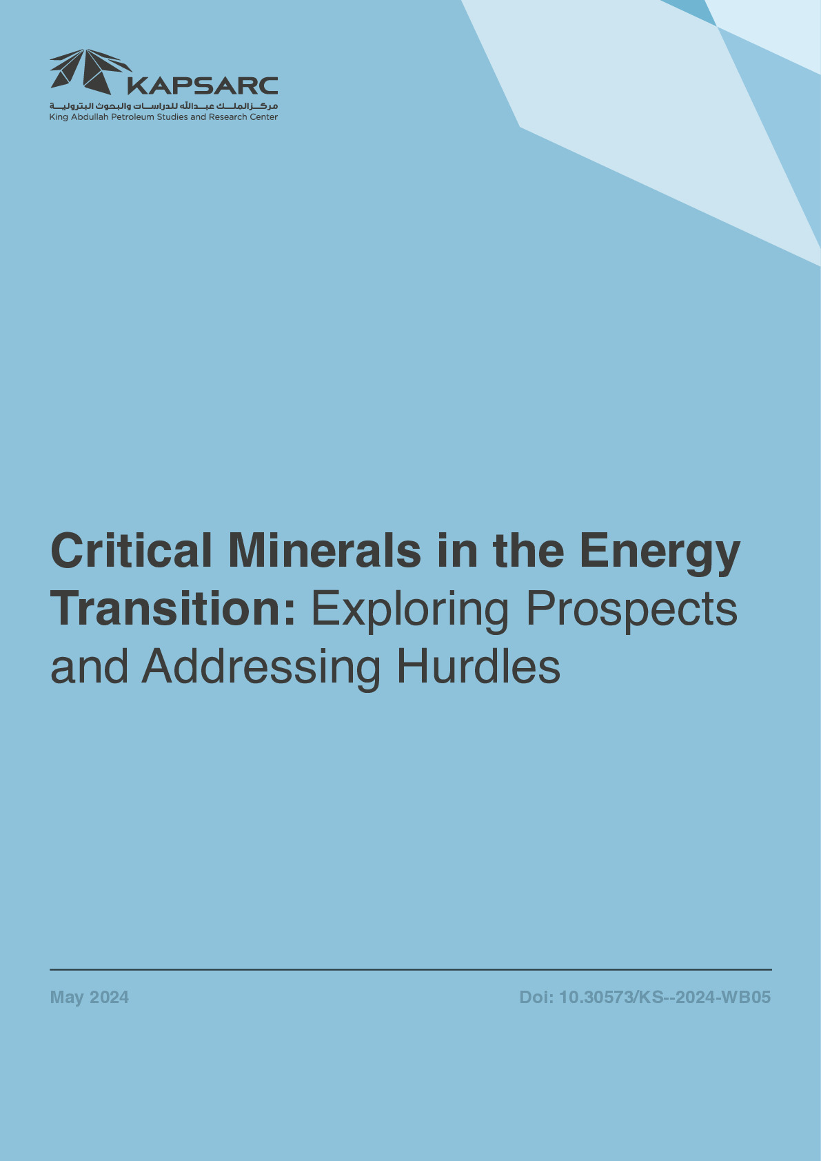 Critical Minerals in the Energy Transition: Exploring Prospects and Addressing Hurdles (1)