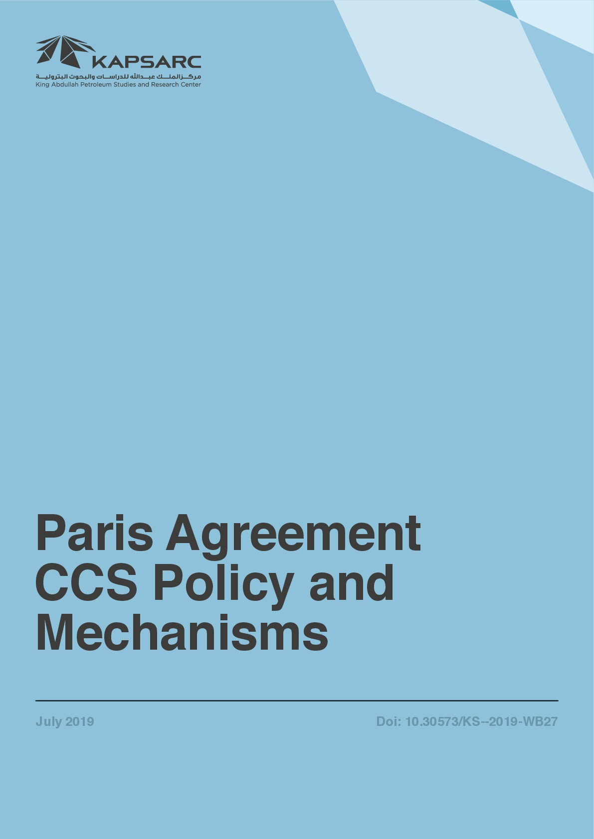 Paris Agreement CCS Policy and Mechanisms (1)