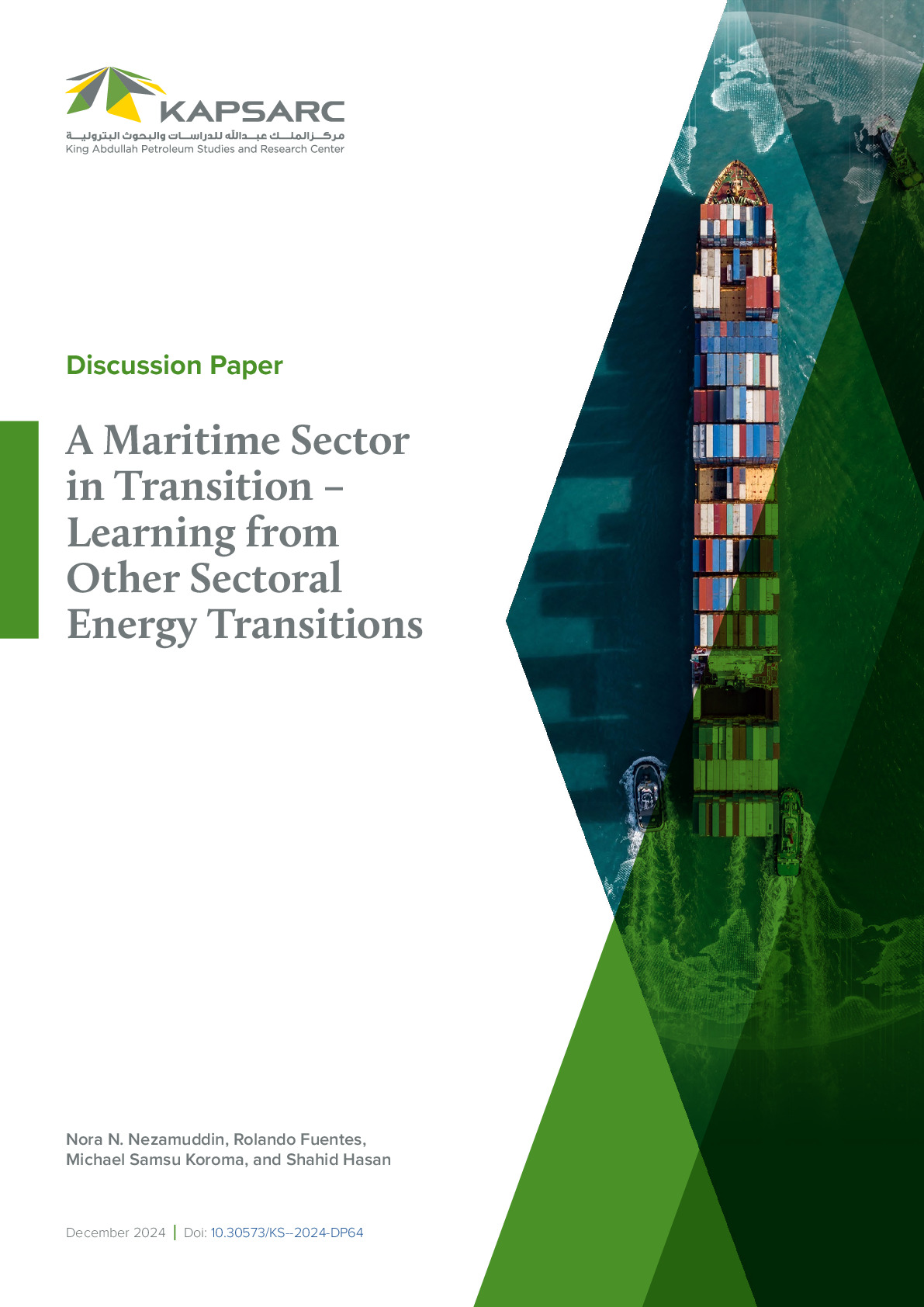 A Maritime Sector in Transition – Learning from Other Sectoral Energy Transitions (1)