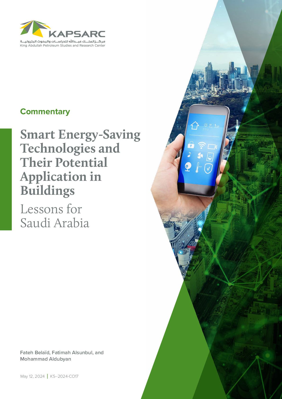 Smart Energy-Saving Technologies and Their Potential Application in Buildings Lessons for Saudi Arabia (1)