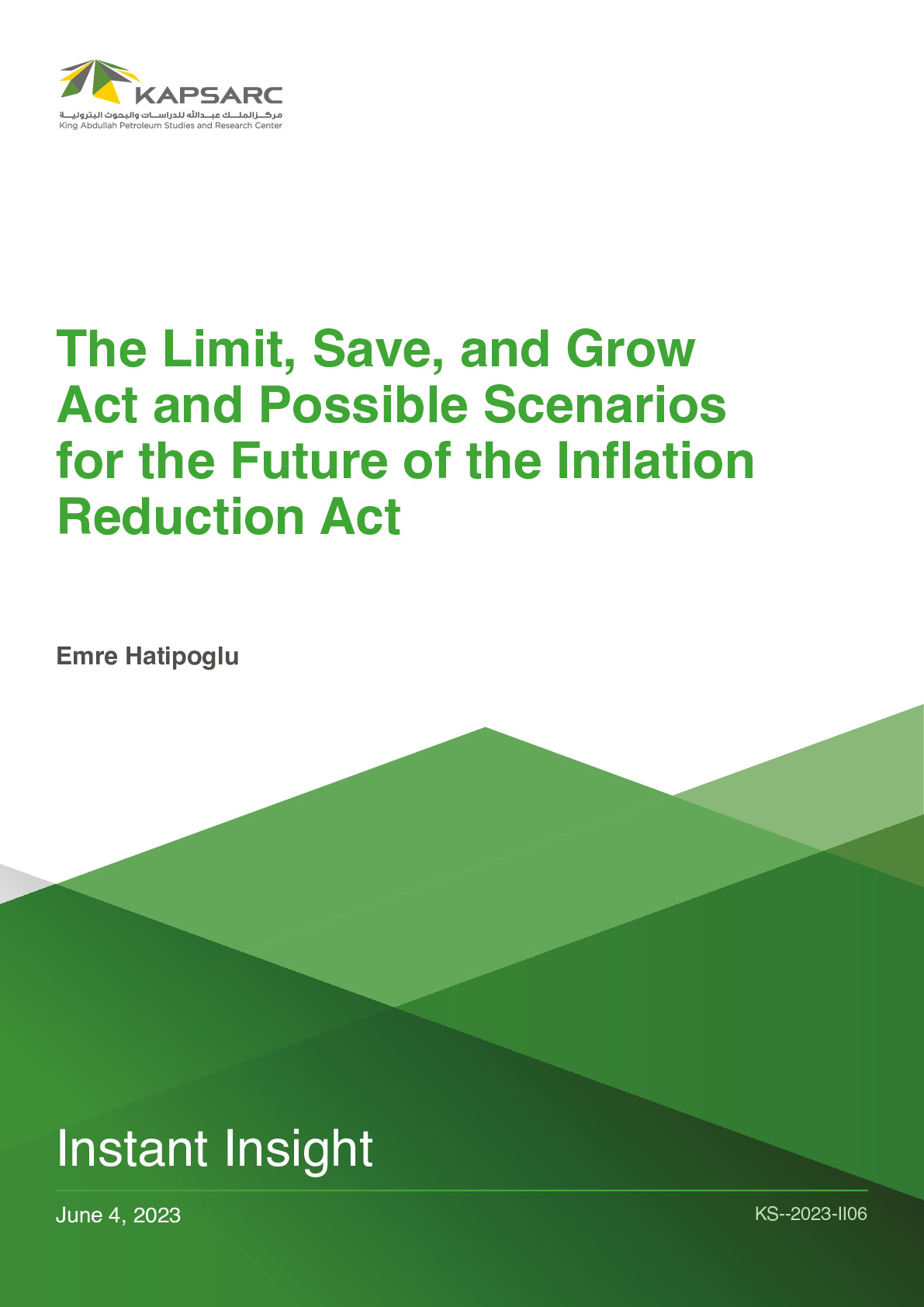 The Limit, Save, and Grow Act and Possible Scenarios for the Future of the Inflation Reduction Act (1)