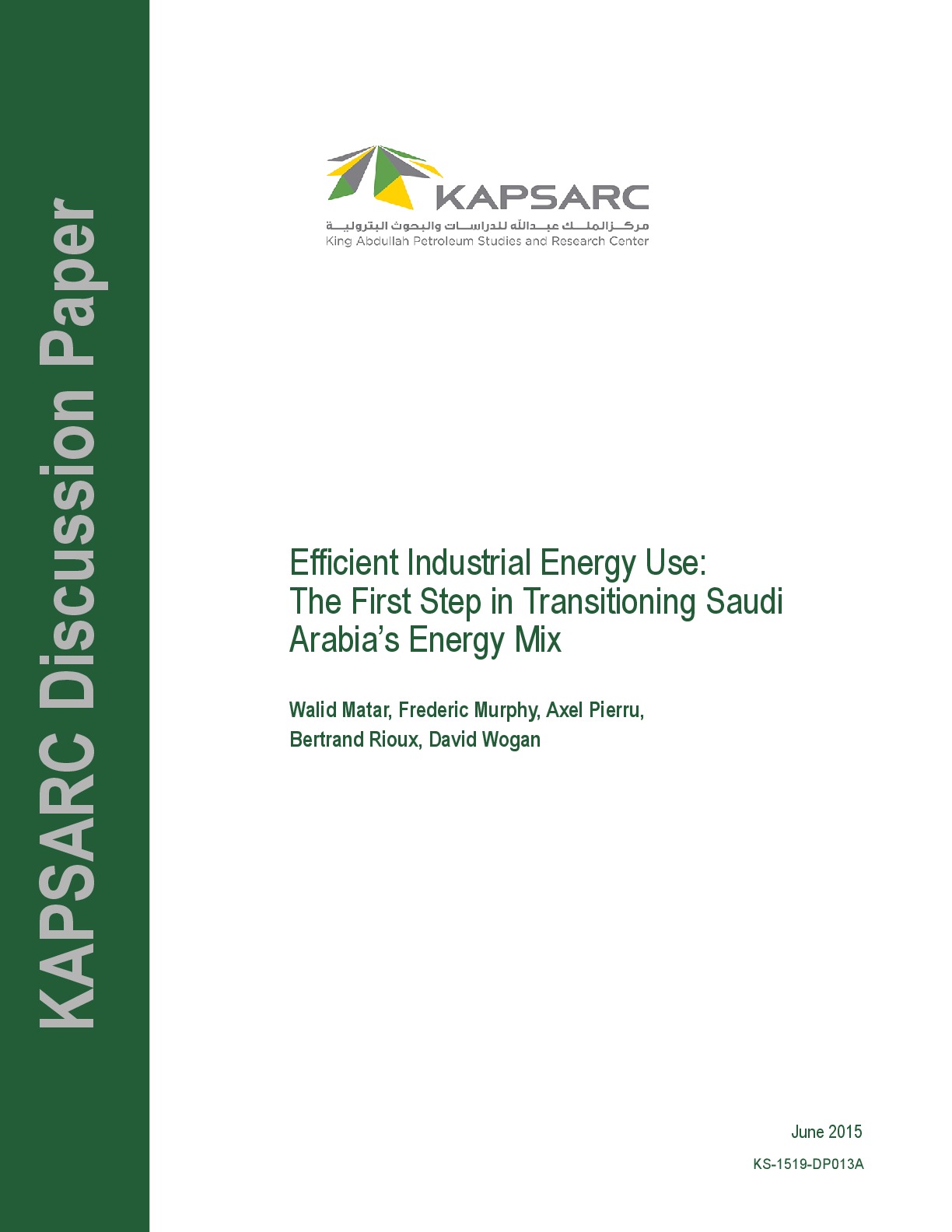 Efficient Industrial Energy Use: The First Step in Transitioning Saudi Arabia’s Energy Mix (1)