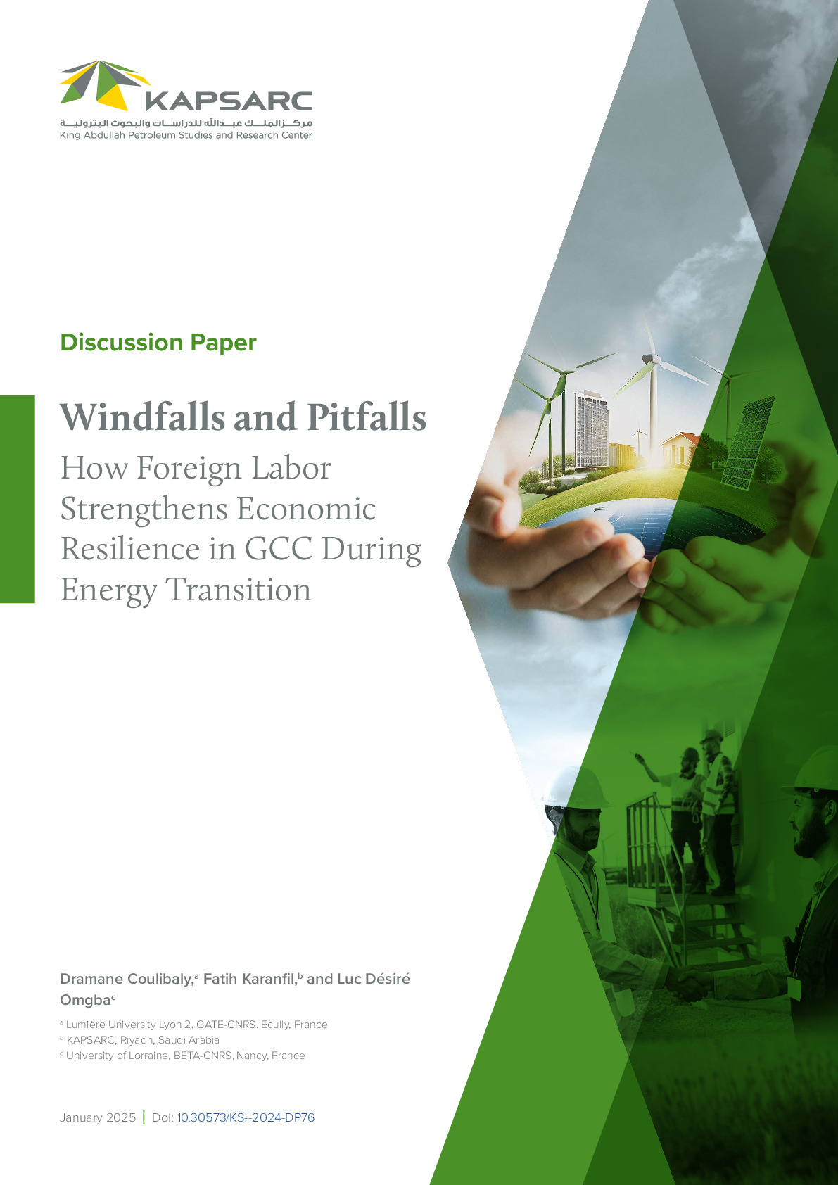 Windfalls and Pitfalls: How Foreign Labor Strengthens Economic Resilience in GCC During Energy Transition (1)