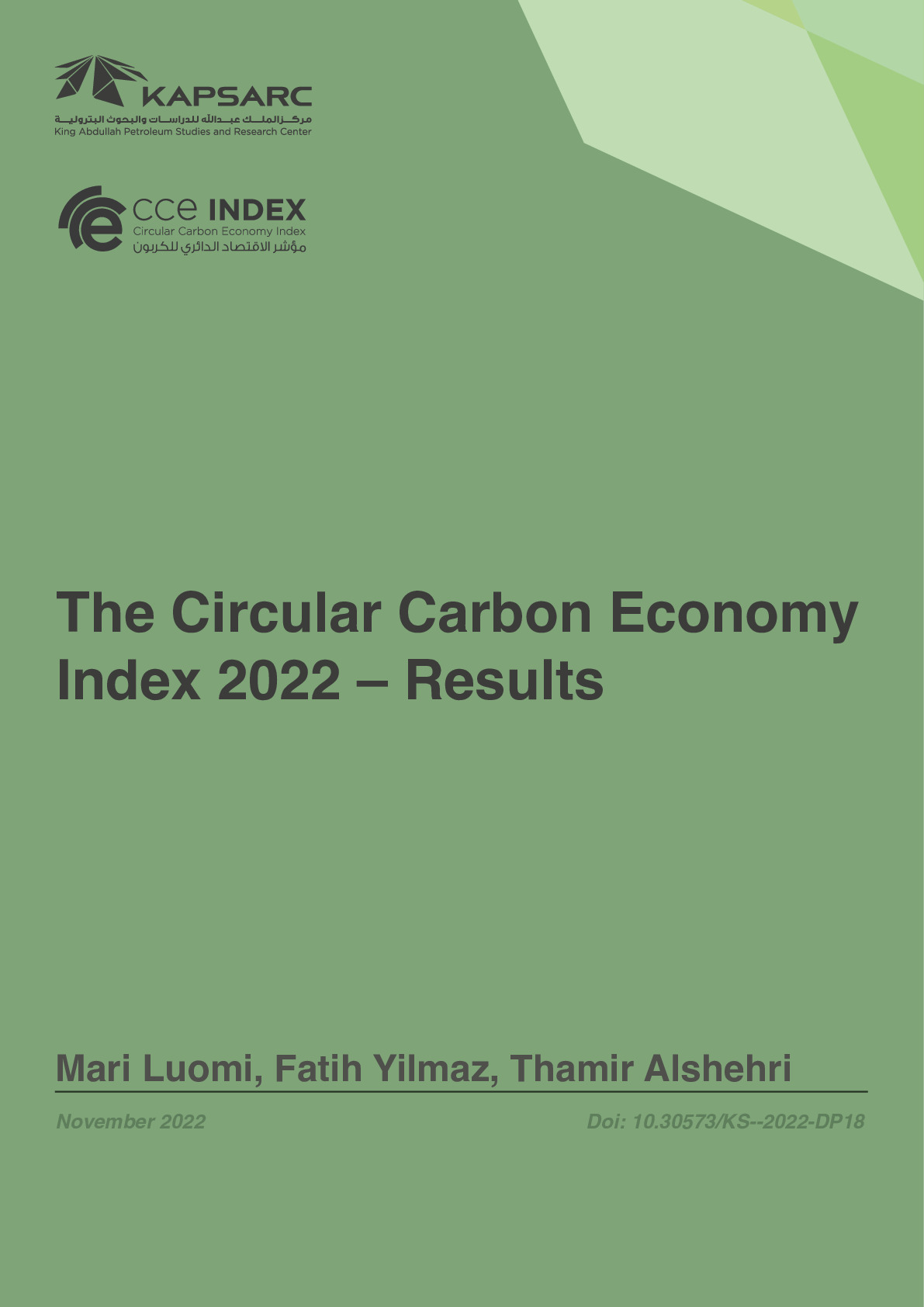 The Circular Carbon Economy Index 2022 – Results (1)